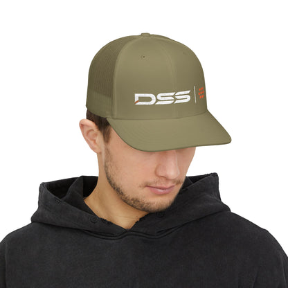 DSS Snapback Trucker Cap | Trendy Embroidered Hat for Casual Wear, Fishing, Outdoor Events, Sports, Summer Fashion
