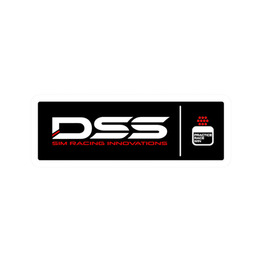 DSS Sim Racing Innovations Kiss-Cut Stickers for Gamers, Laptop Decal, Custom Car Sticker, Sim Racing Merch, Gift for Racing Fans