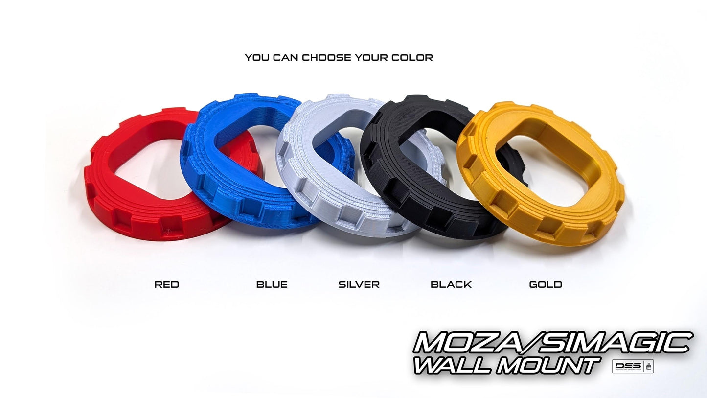 MOZA or SIMAGIC Wall Mount | Race Car Center Lock Inspired | High Quality Stylish & Secure