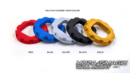 MOZA or SIMAGIC Wall Mount | Race Car Center Lock Inspired | High Quality Stylish & Secure