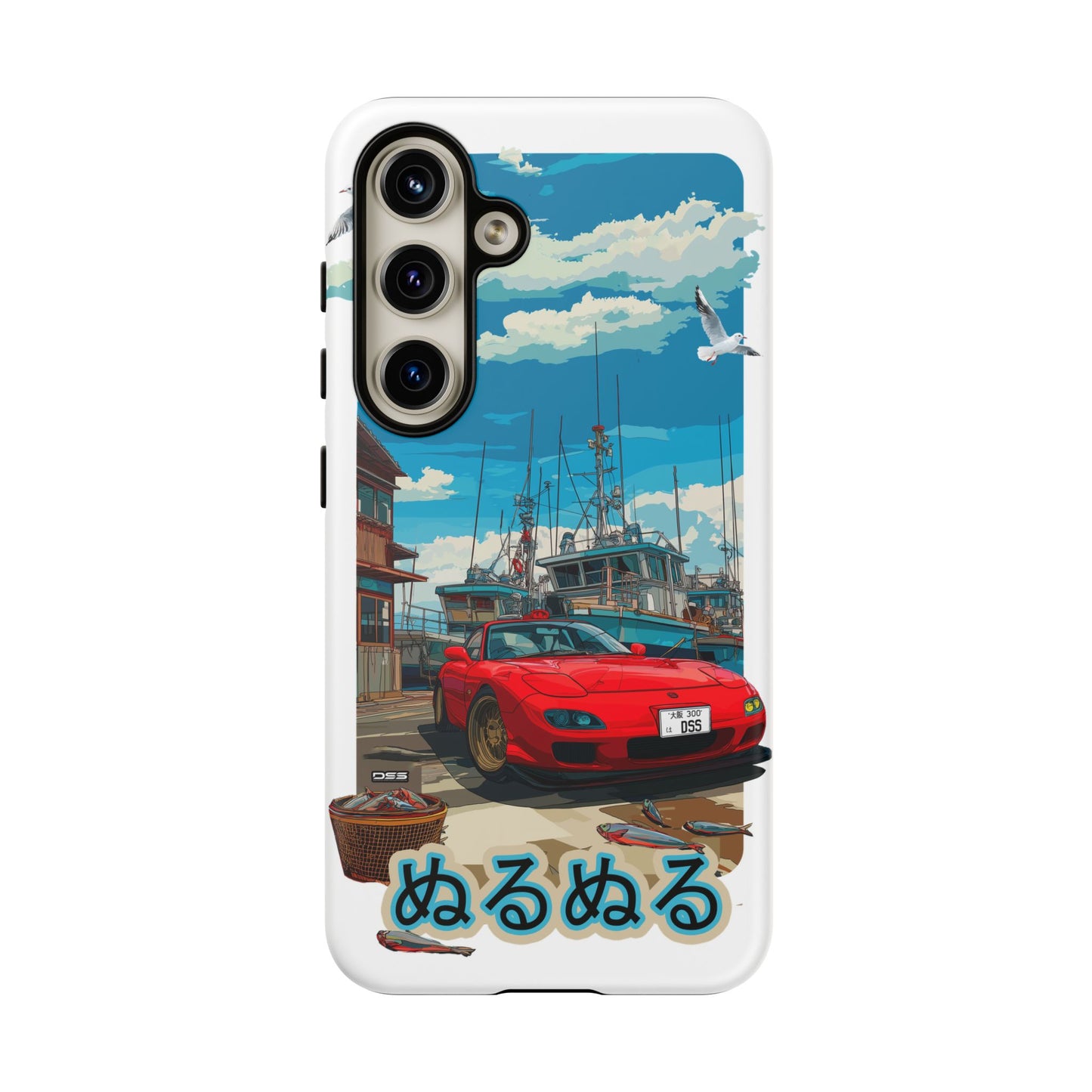 Mazda RX 7 Slippery Situation Nostalgic Car Phone Case - Tough Cases with Retro Vibe