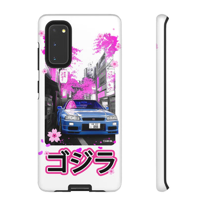 Nissan Skyline GT-R Sakura Rain Japan Nostalgic Car Phone Case - Tough Cases with Retro Vibe