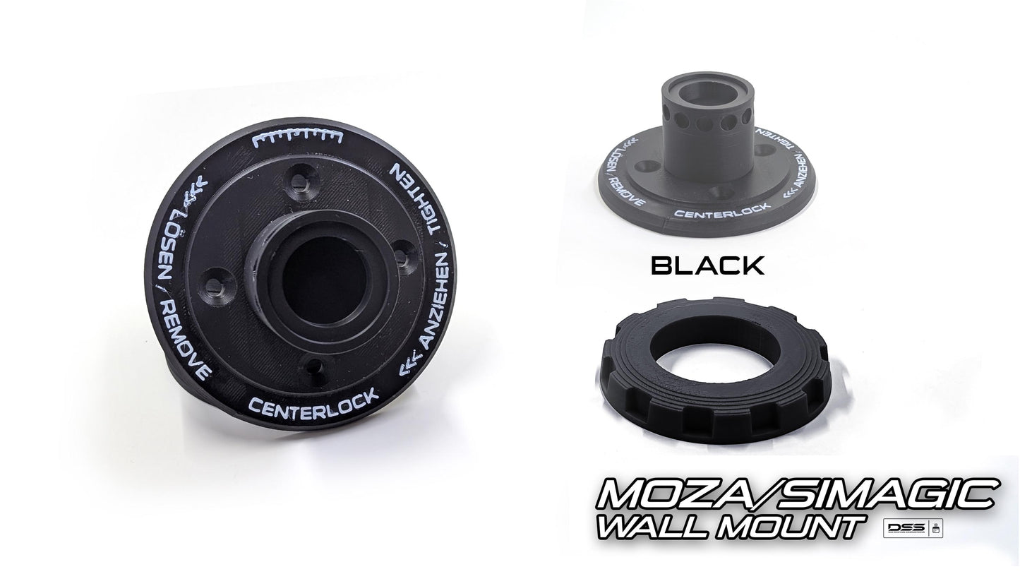 MOZA or SIMAGIC Wall Mount | Race Car Center Lock Inspired | High Quality Stylish & Secure