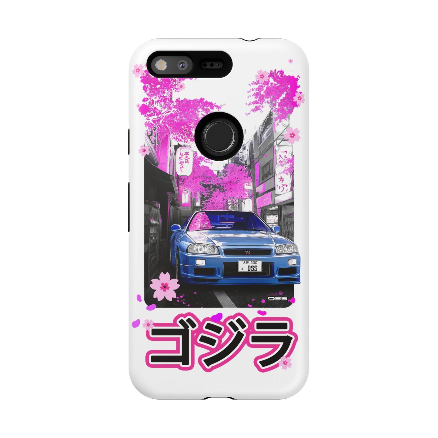 Nissan Skyline GT-R Sakura Rain Japan Nostalgic Car Phone Case - Tough Cases with Retro Vibe
