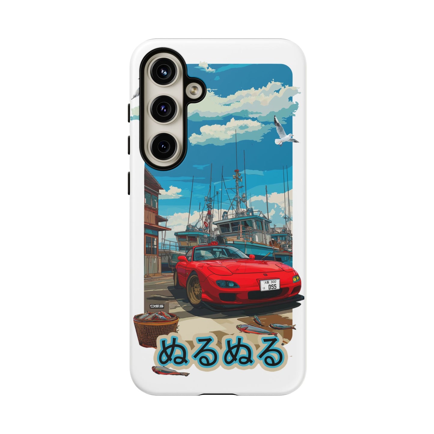 Mazda RX 7 Slippery Situation Nostalgic Car Phone Case - Tough Cases with Retro Vibe