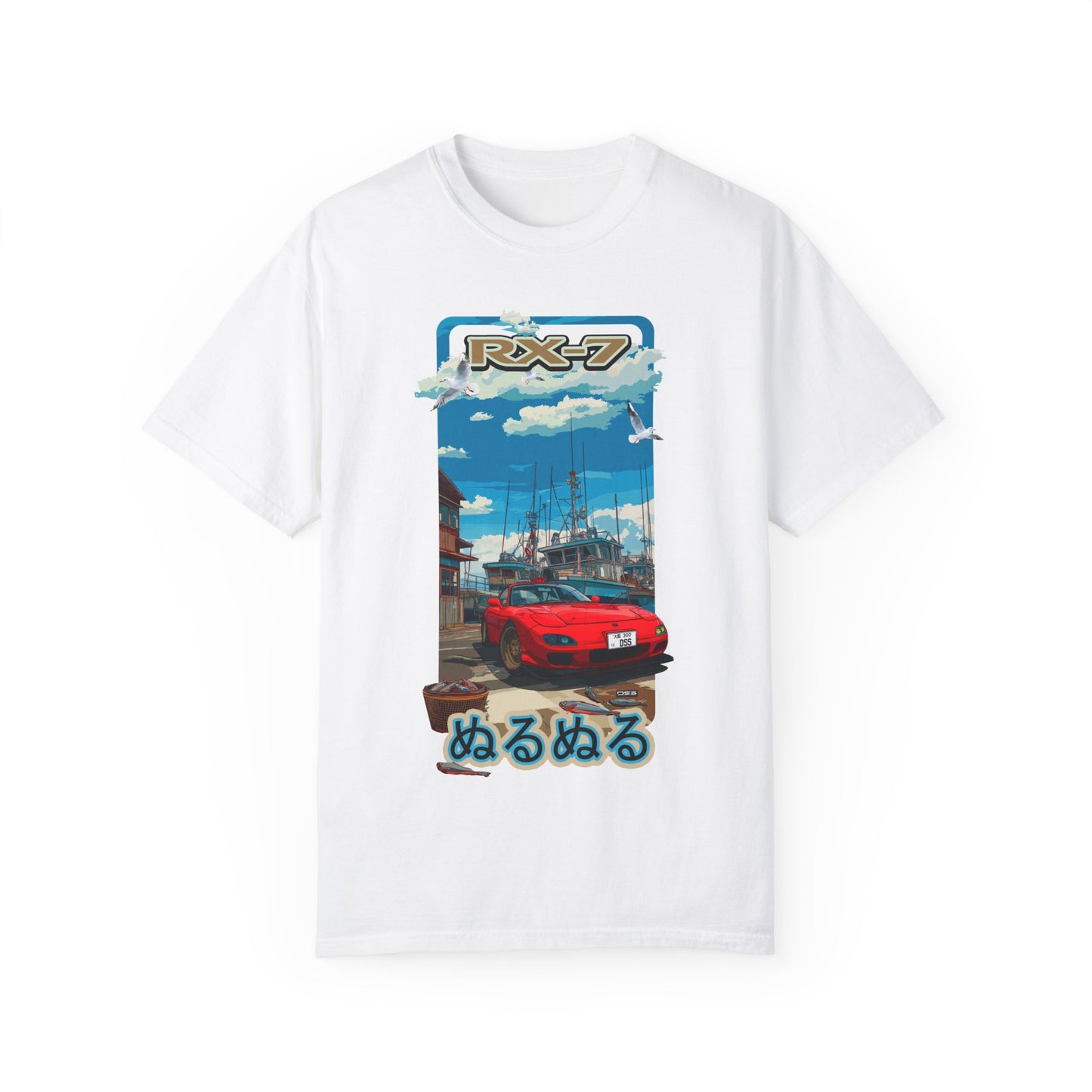 Mazda RX 7 Slippery Situation Graphic T-Shirt, Unisex Streetwear Tee, Vintage Aesthetic Shirt, Gift for Car Lovers, Cool Summer Fashion