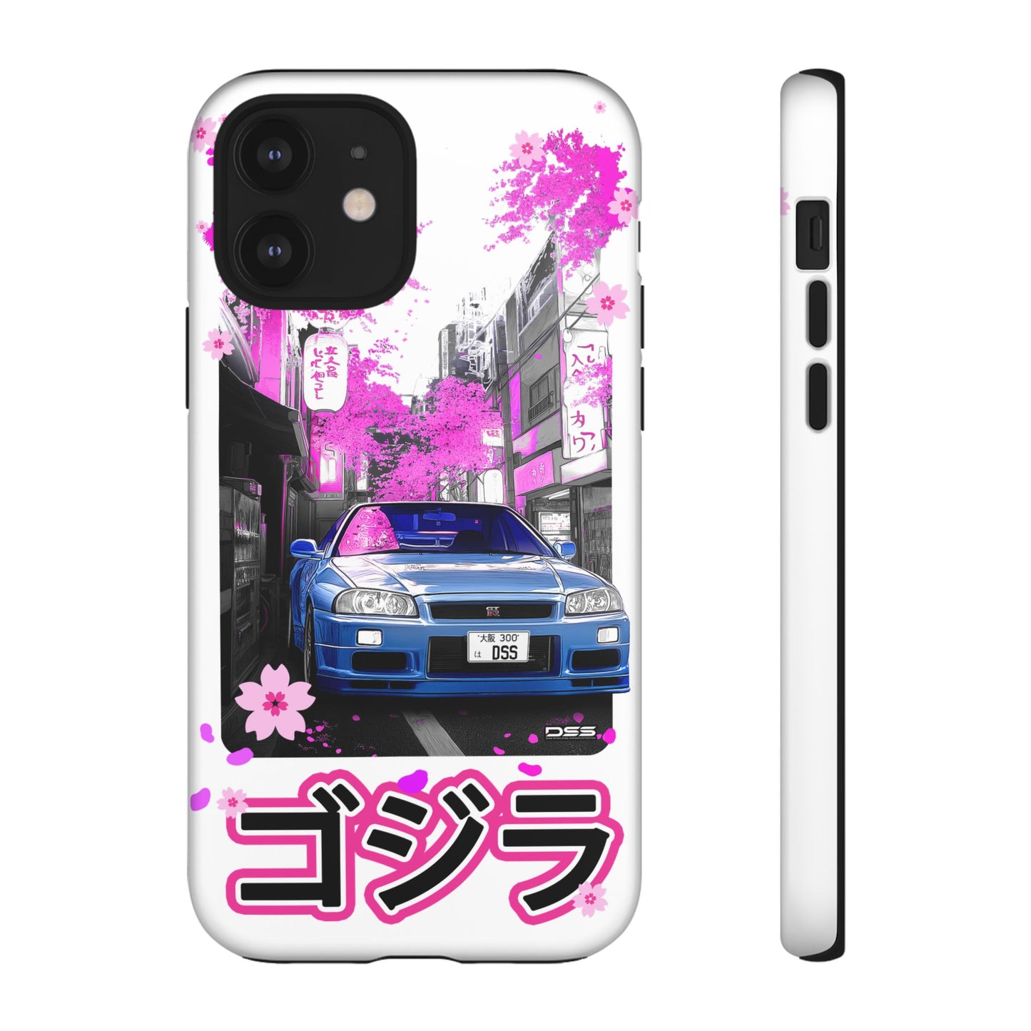 Nissan Skyline GT-R Sakura Rain Japan Nostalgic Car Phone Case - Tough Cases with Retro Vibe