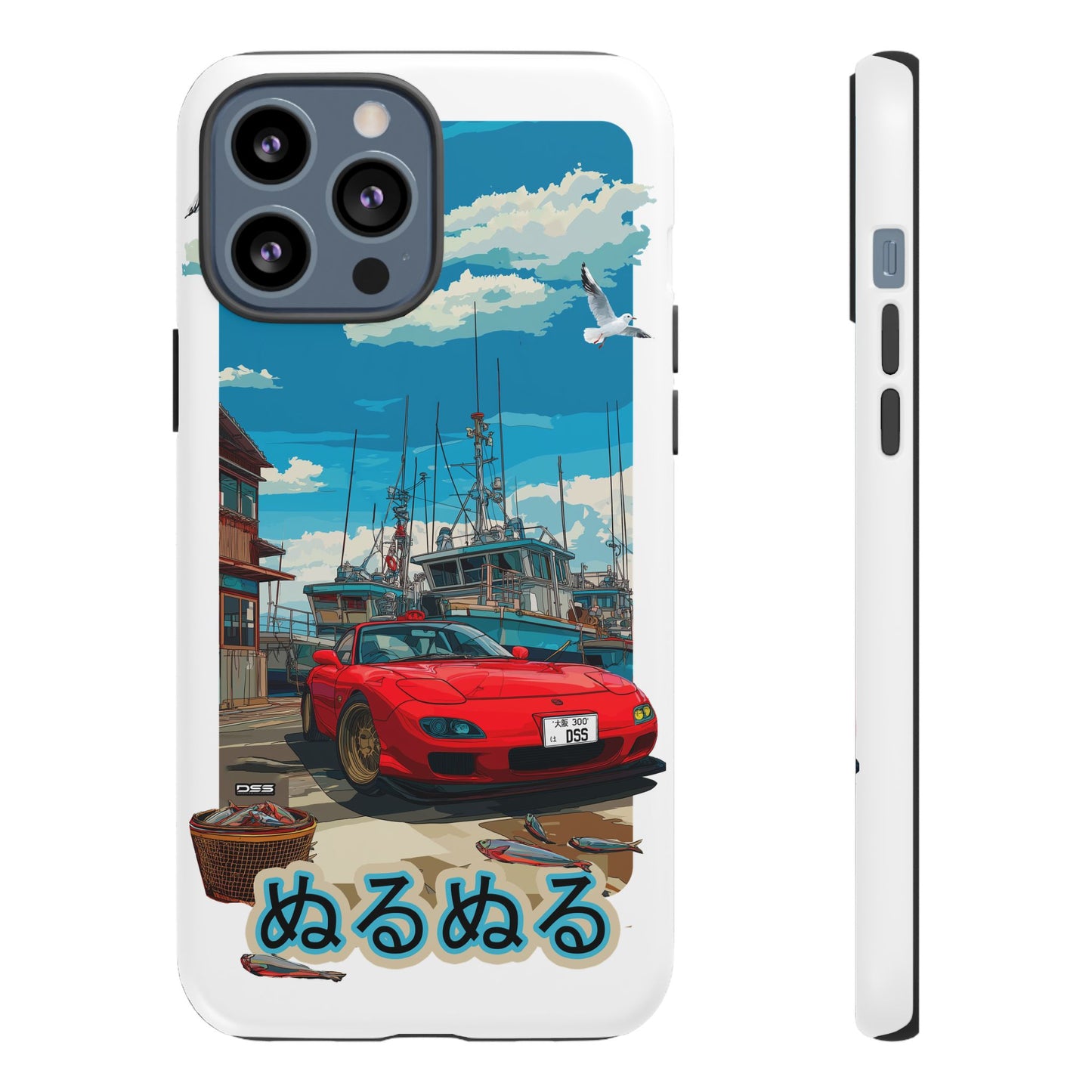 Mazda RX 7 Slippery Situation Nostalgic Car Phone Case - Tough Cases with Retro Vibe