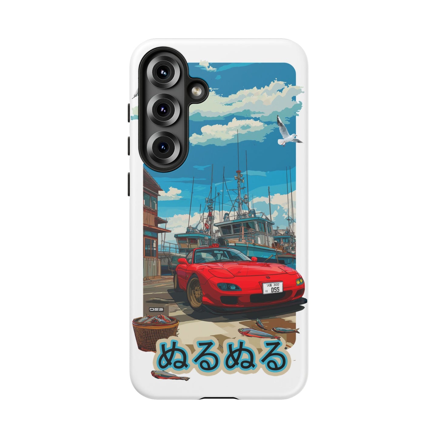 Mazda RX 7 Slippery Situation Nostalgic Car Phone Case - Tough Cases with Retro Vibe