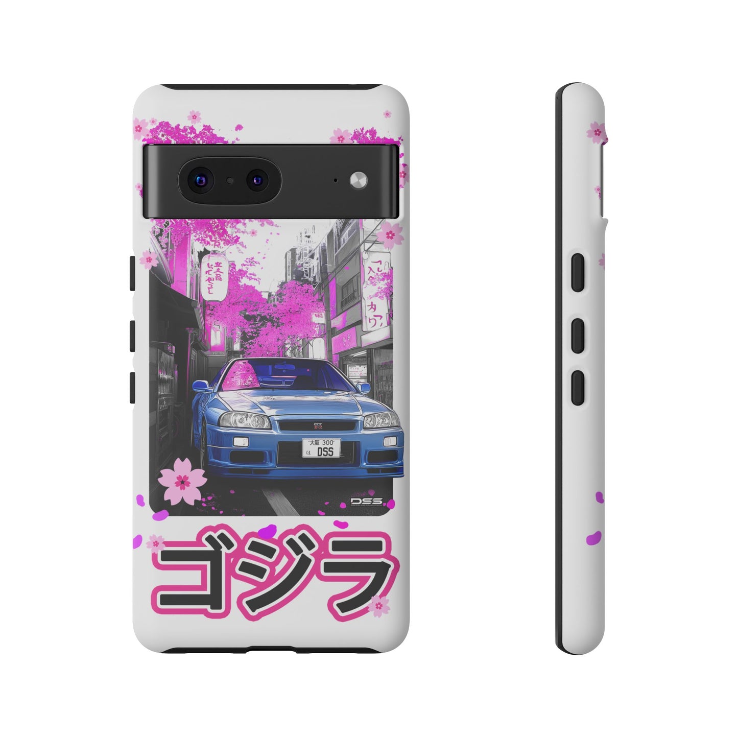 Nissan Skyline GT-R Sakura Rain Japan Nostalgic Car Phone Case - Tough Cases with Retro Vibe