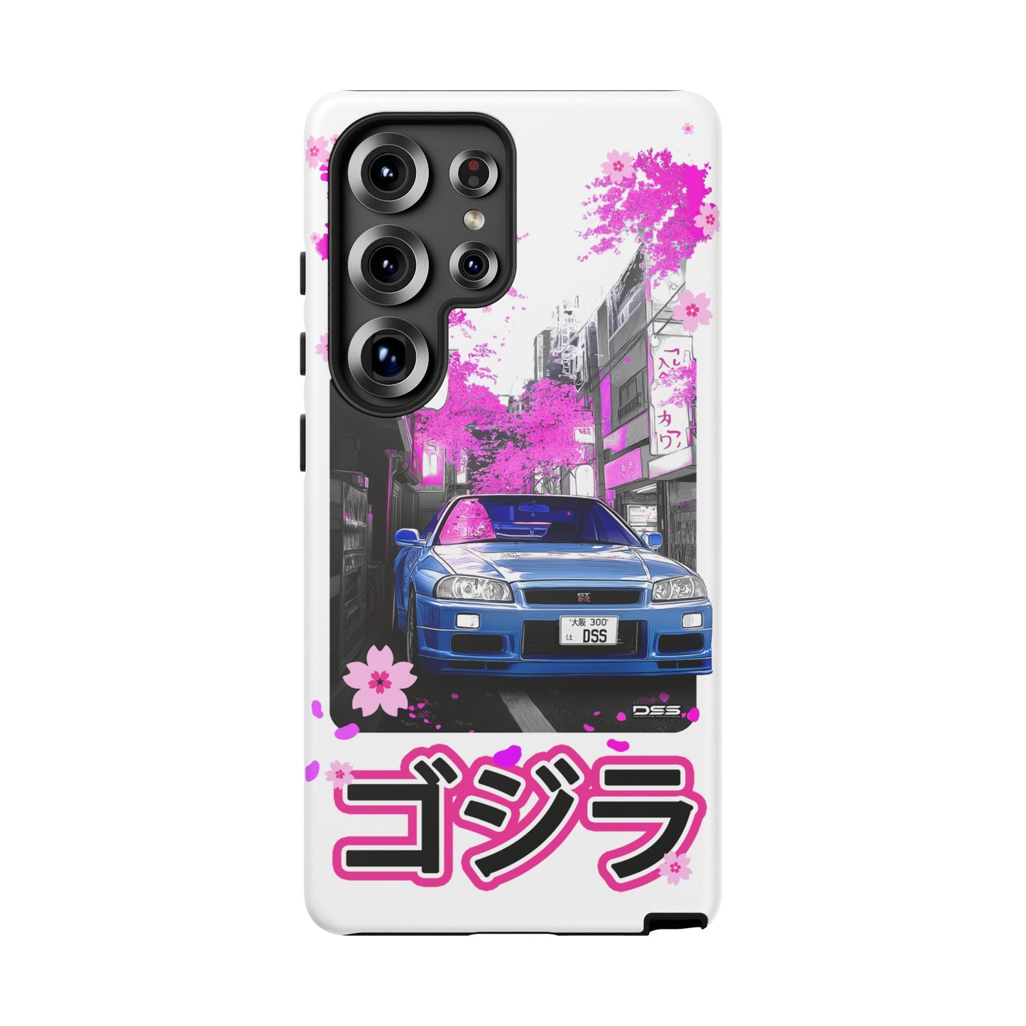 Nissan Skyline GT-R Sakura Rain Japan Nostalgic Car Phone Case - Tough Cases with Retro Vibe