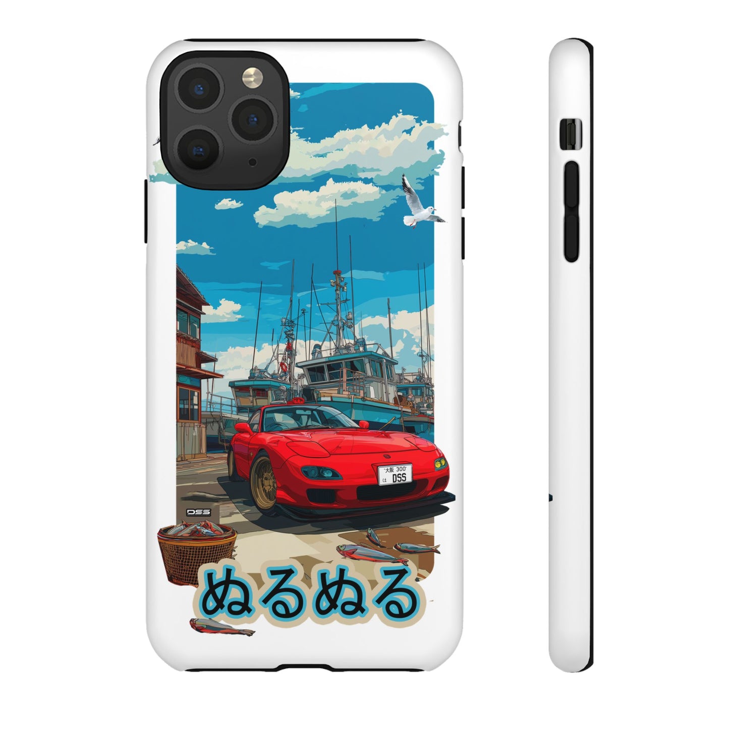 Mazda RX 7 Slippery Situation Nostalgic Car Phone Case - Tough Cases with Retro Vibe
