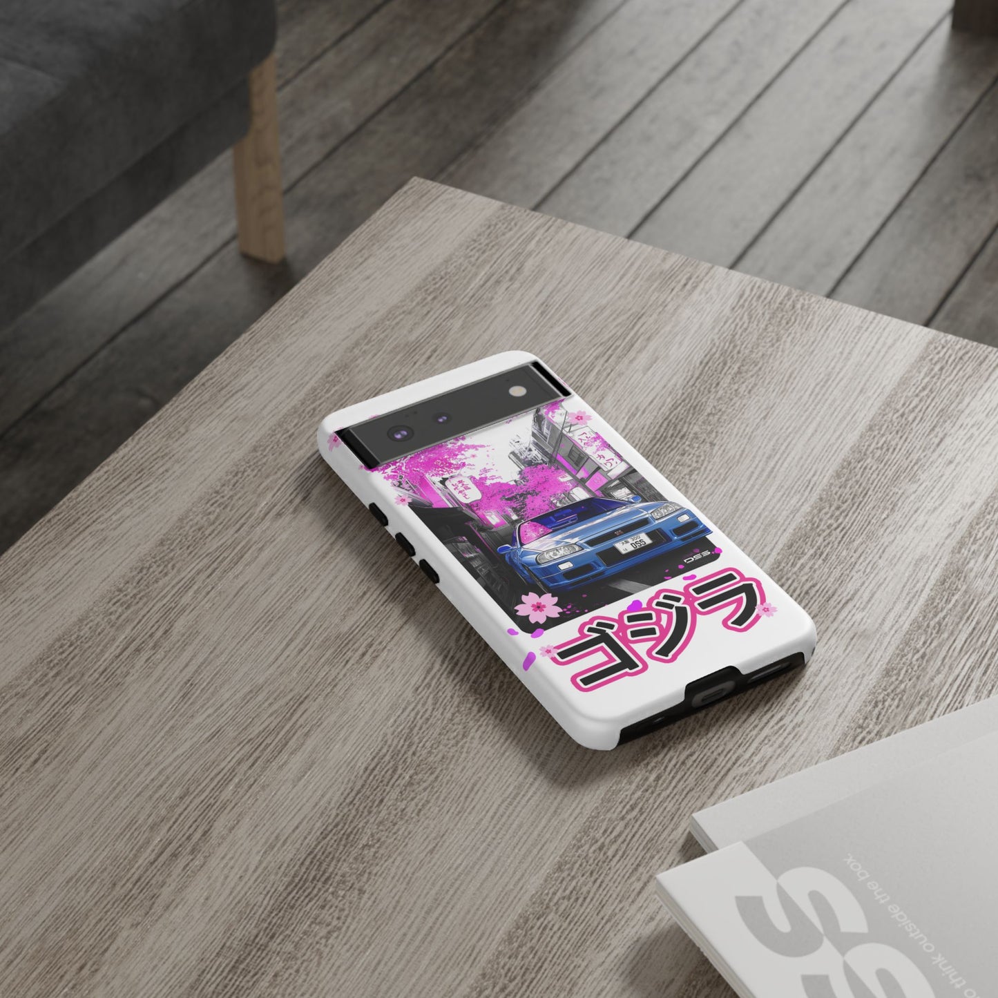 Nissan Skyline GT-R Sakura Rain Japan Nostalgic Car Phone Case - Tough Cases with Retro Vibe