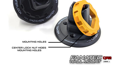 Fanatec QR2 Wall Mount | Race Car Center Lock Inspired | High Quality Stylish & Secure