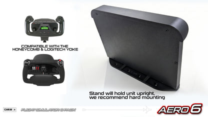 USB Flight Simulator Six Pack Display AERO6 | HD Touchscreen Gauges, No HDMI !!!