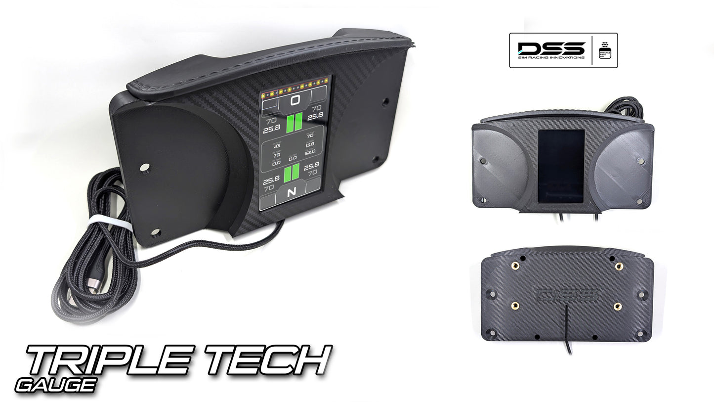 Sim Racing Dashboard DDU | Triple Screen Gauge Touch Screen | Sim Racing, Rally, Truck Sim and More