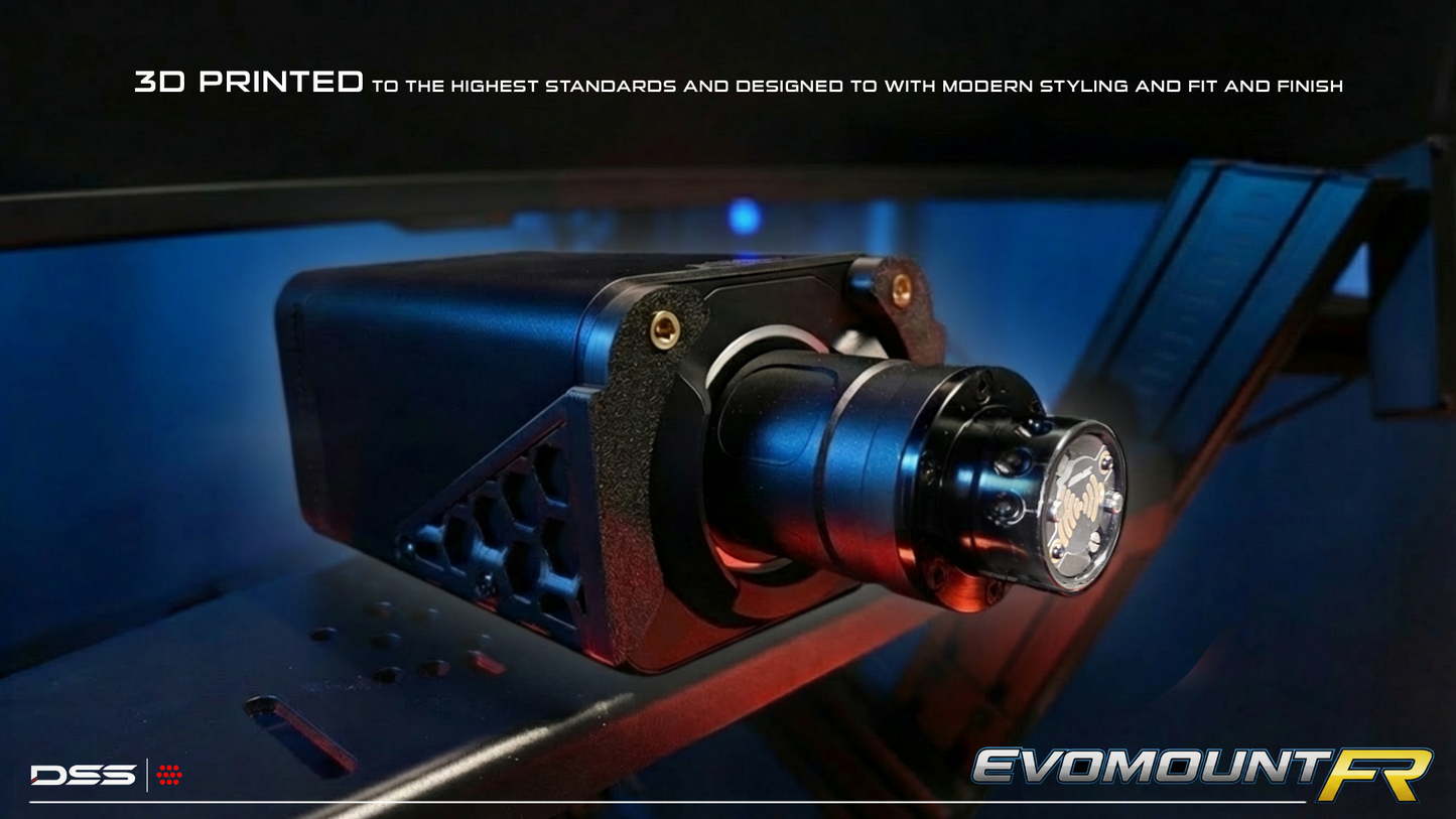 EvoMount FR – Front-Mount Bracket for Simagic Alpha Evo | Add DDUs, Screens & Accessories