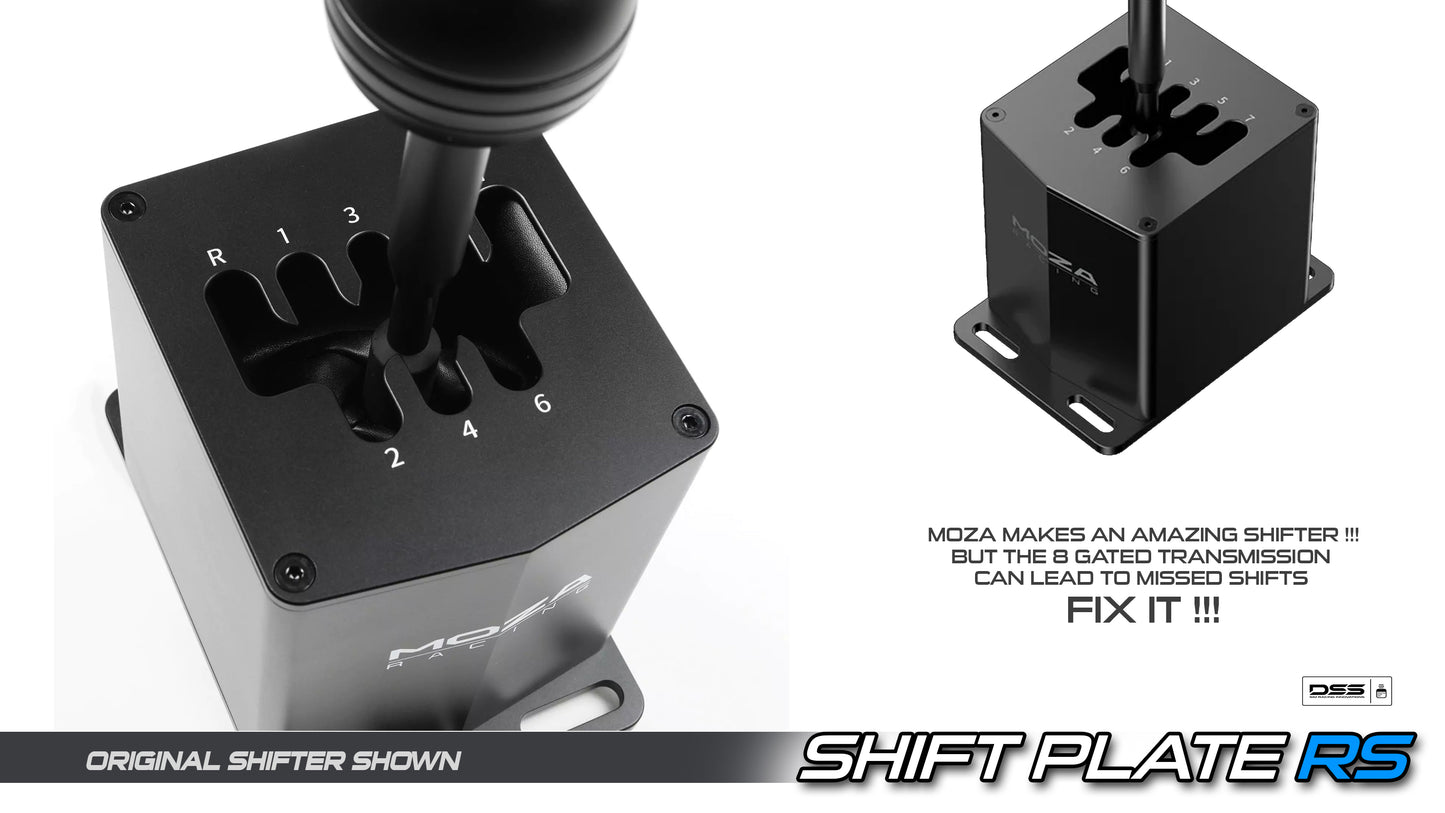 Shift Plate RS | Interchangeable 6-Speed Dogleg Shift Plates for Moza HGP Shifter