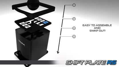 Shift Plate RS | Interchangeable 6-Speed Dogleg Shift Plates for Moza HGP Shifter