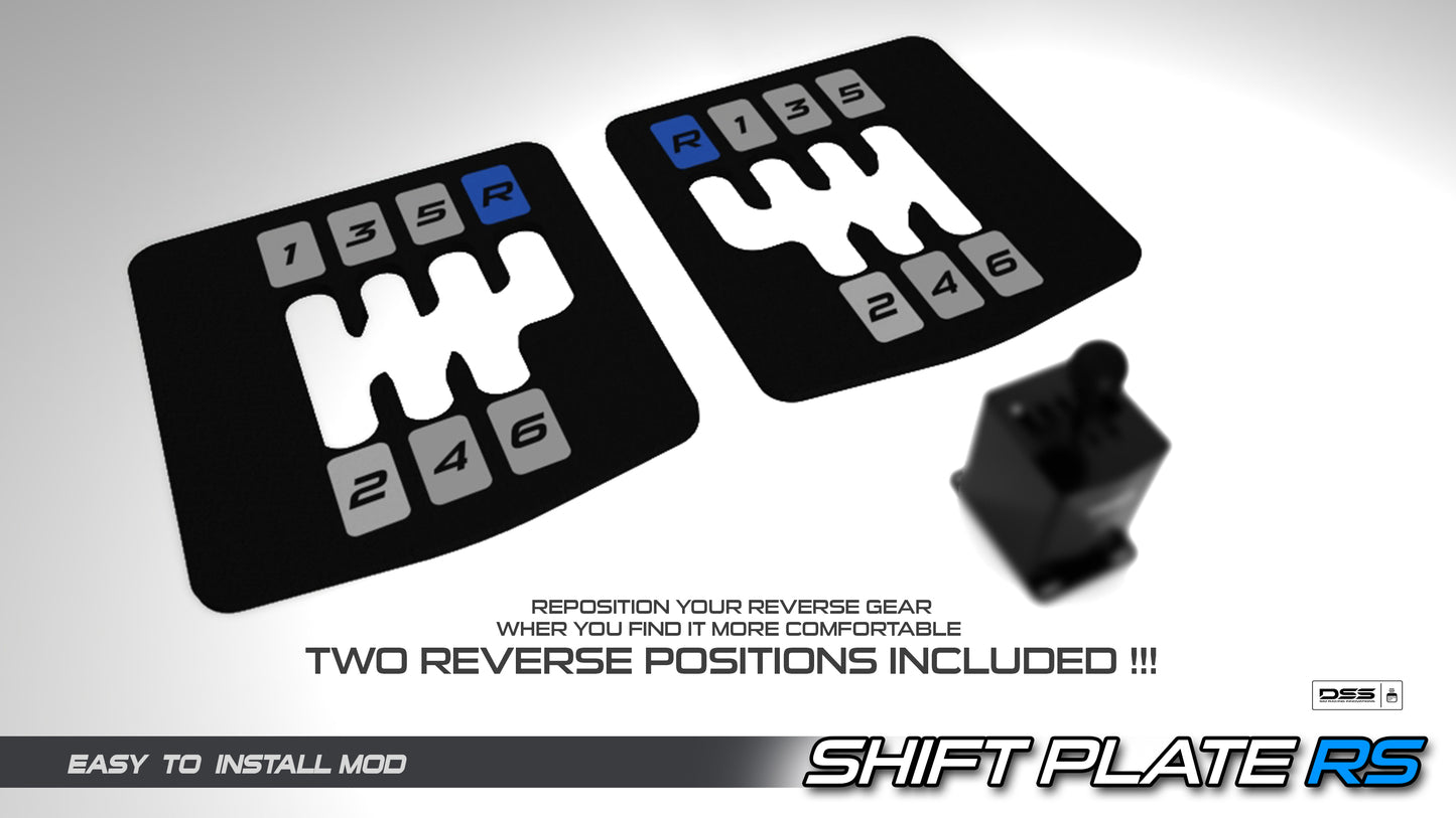 Shift Plate RS | Interchangeable 6-Speed Dogleg Shift Plates for Moza HGP Shifter