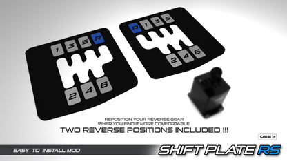 Shift Plate RS | Interchangeable 6-Speed Dogleg Shift Plates for Moza HGP Shifter