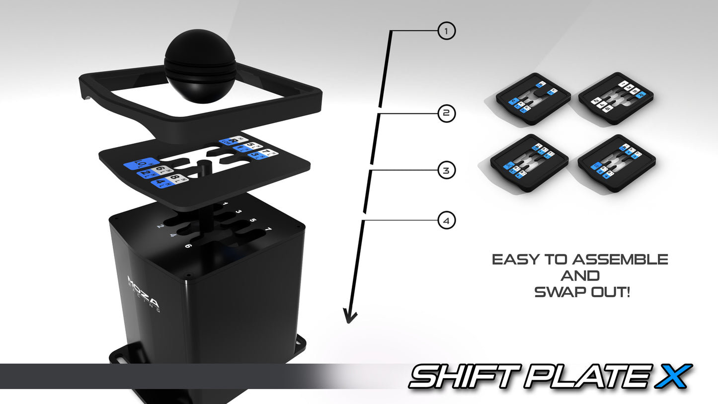 ShiftPlate X Mod | 🛻 Interchangeable Truck Shift Patterns for Moza HGP Shifter
