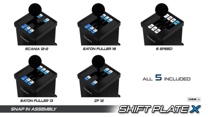 ShiftPlate X Mod | 🛻 Interchangeable Truck Shift Patterns for Moza HGP Shifter