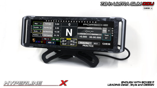 7.8” USB Sim Racing Display – HyperLine-X DDU Dashboard for Sim Racing, iRacing, SimHub, Acc, Ets2 | No HDMI Needed