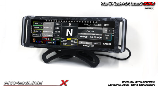 7.8” USB Sim Racing Display – HyperLine-X DDU Dashboard for Sim Racing| No HDMI Needed