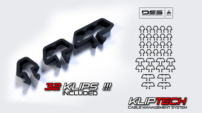 Cable Management Clips for 8040 Aluminum Extrusion - | 32 Pack !!! GET MORE for LESS | KLIPtech