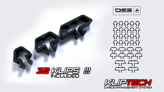 Cable Management Clips for 8040 Aluminum Extrusion - | 32 Pack !!! GET MORE for LESS | KLIPtech