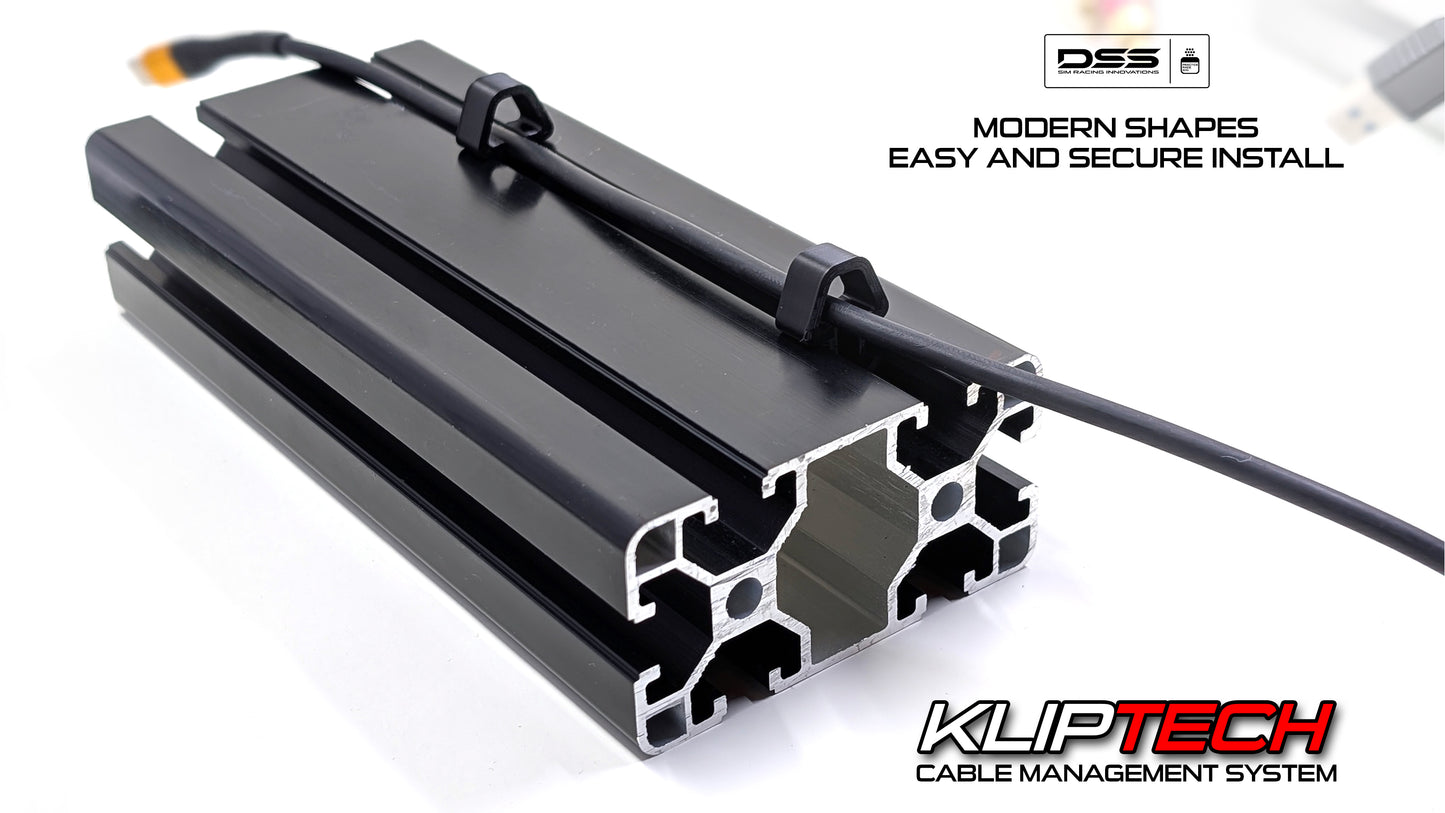 Cable Management Clips for 8040 Aluminum Extrusion - | 32 Pack !!! GET MORE for LESS | KLIPtech