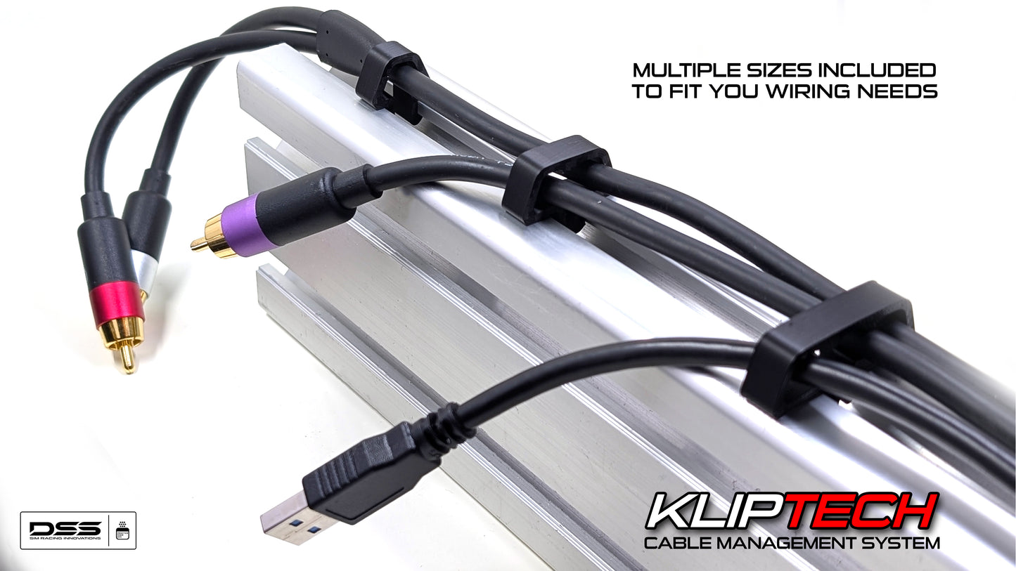 Cable Management Clips for 8040 Aluminum Extrusion - | 32 Pack !!! GET MORE for LESS | KLIPtech