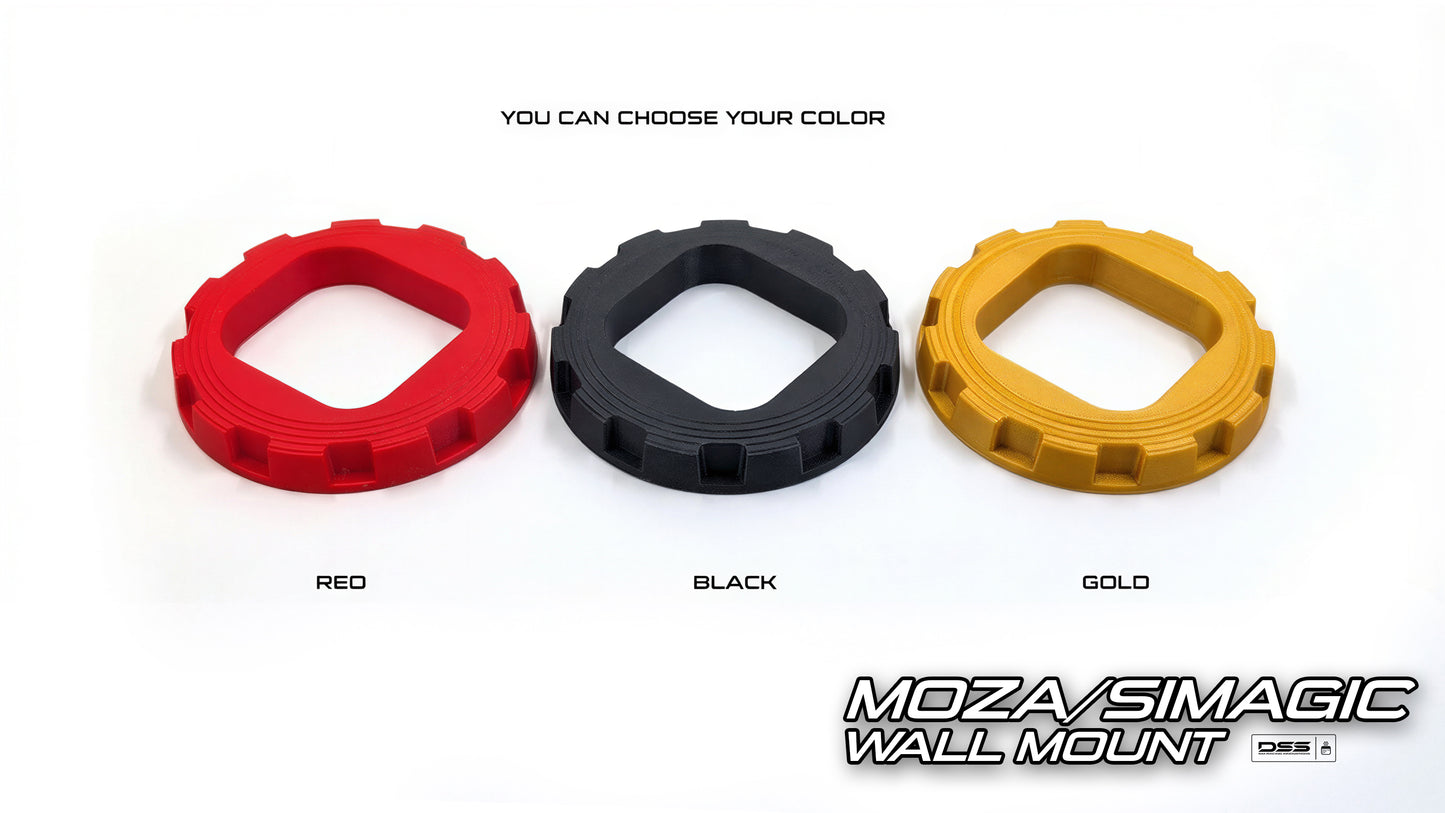 MOZA or SIMAGIC Wall Mount | Race Car Center Lock Inspired | High Quality Stylish & Secure