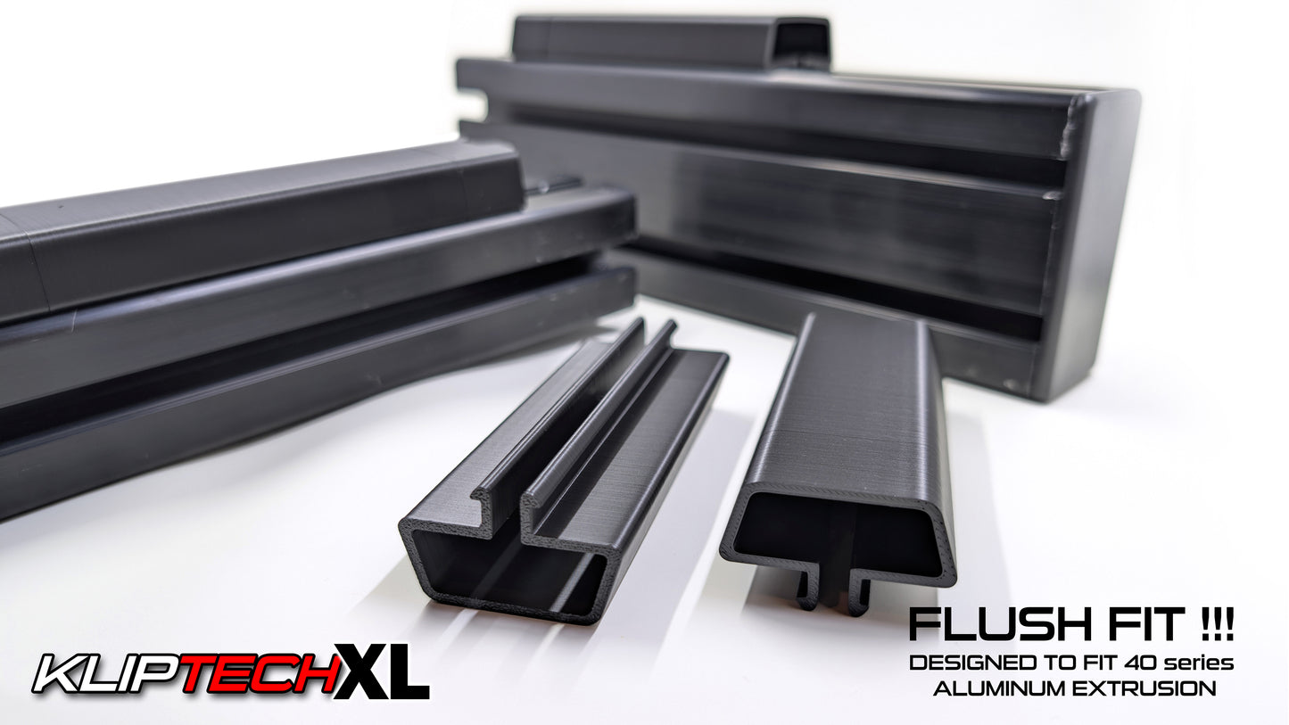 Cable Covers for 4040 Aluminum Extrusion - | 10 Pack !!! 100cm / 39in !!! GET MORE for less | KLIPtech XL
