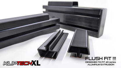 Cable Covers for 4040 Aluminum Extrusion - | 10 Pack !!! 100cm / 39in !!! GET MORE for less | KLIPtech XL