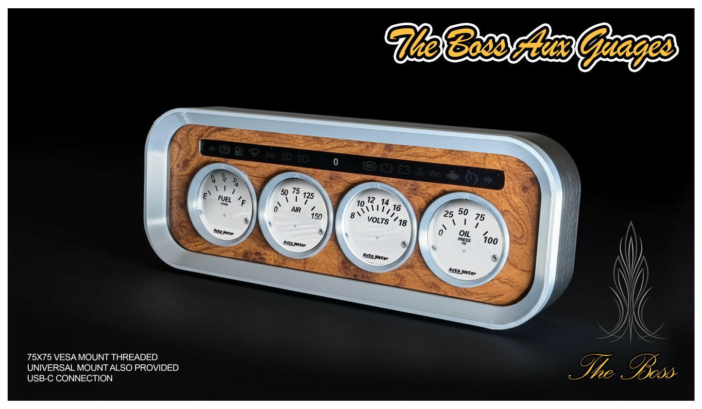 The BOSS Truck Gauge Display | HD Touch Screen Realistic Sim Truck Dashboard for ATS ETS2