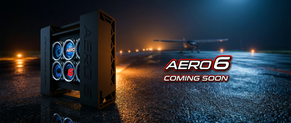 USB Flight Simulator Six Pack Display AERO6 | HD Touchscreen Gauges, No HDMI !!!