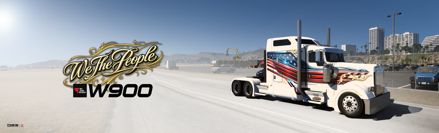 We The People Skin MOD / KENWORTH W900 (JonRuda & Standard SCS)