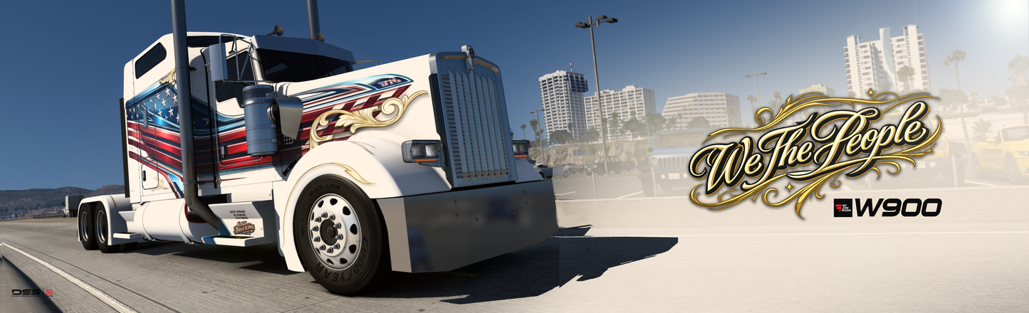 We The People Skin MOD / KENWORTH W900 (JonRuda & Standard SCS)