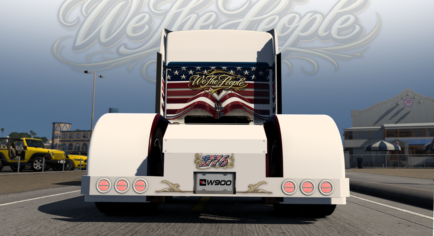 We The People Skin MOD / KENWORTH W900 (JonRuda & Standard SCS)
