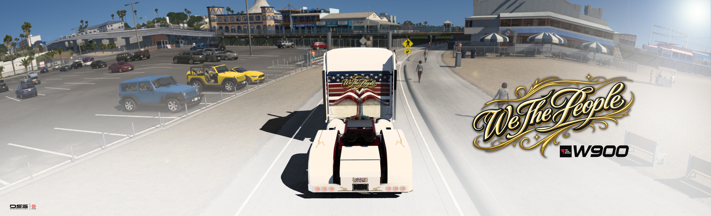 We The People Skin MOD / KENWORTH W900 (JonRuda & Standard SCS)