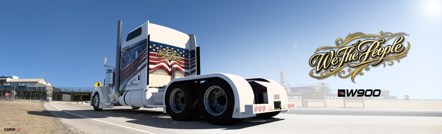 We The People Skin MOD / KENWORTH W900 (JonRuda & Standard SCS)
