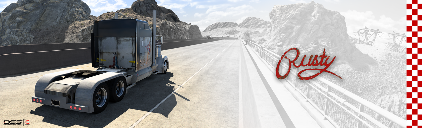 Rusty Skin Mod for ATS | Kenworth W900 ( WORKS WITH Jon Ruda & SCS)