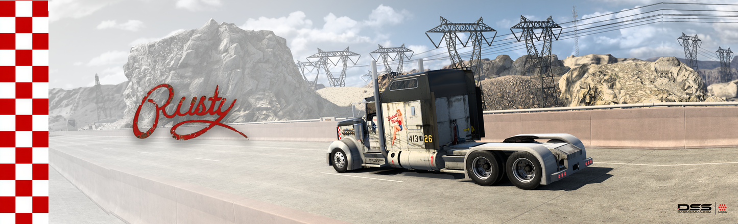 Rusty Skin Mod for ATS | Kenworth W900 ( WORKS WITH Jon Ruda & SCS)
