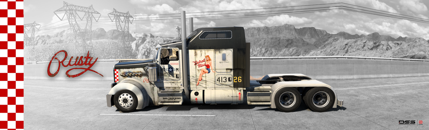 Rusty Skin Mod for ATS | Kenworth W900 ( WORKS WITH Jon Ruda & SCS)