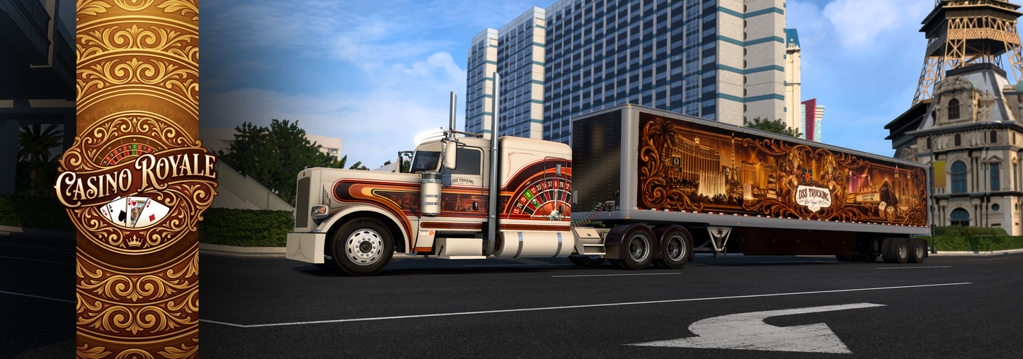 Casino Royale | Vintage Vegas Skin MOD for SCS 389 Pete & Ruda Glider ( TRUCK NOT INCLUDED)