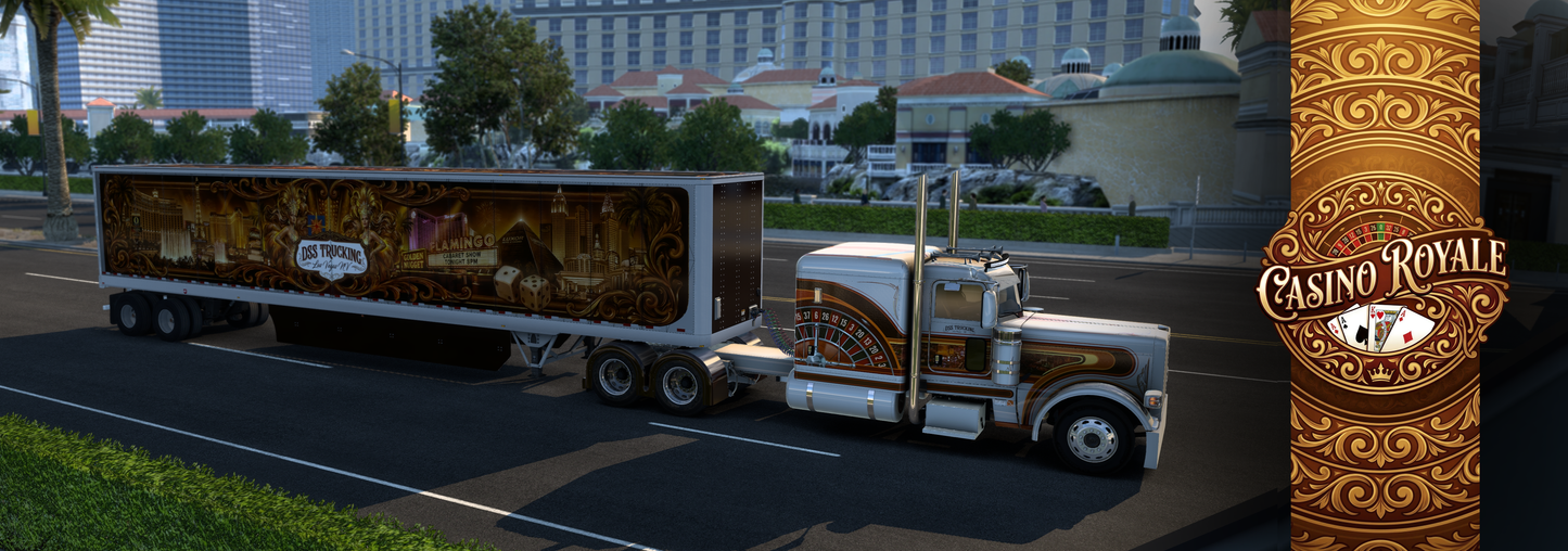 Casino Royale | Vintage Vegas Skin MOD for SCS 389 Pete & Ruda Glider ( TRUCK NOT INCLUDED)