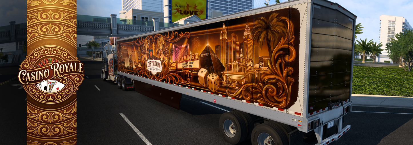Casino Royale | Vintage Vegas Skin MOD for SCS 389 Pete & Ruda Glider ( TRUCK NOT INCLUDED)