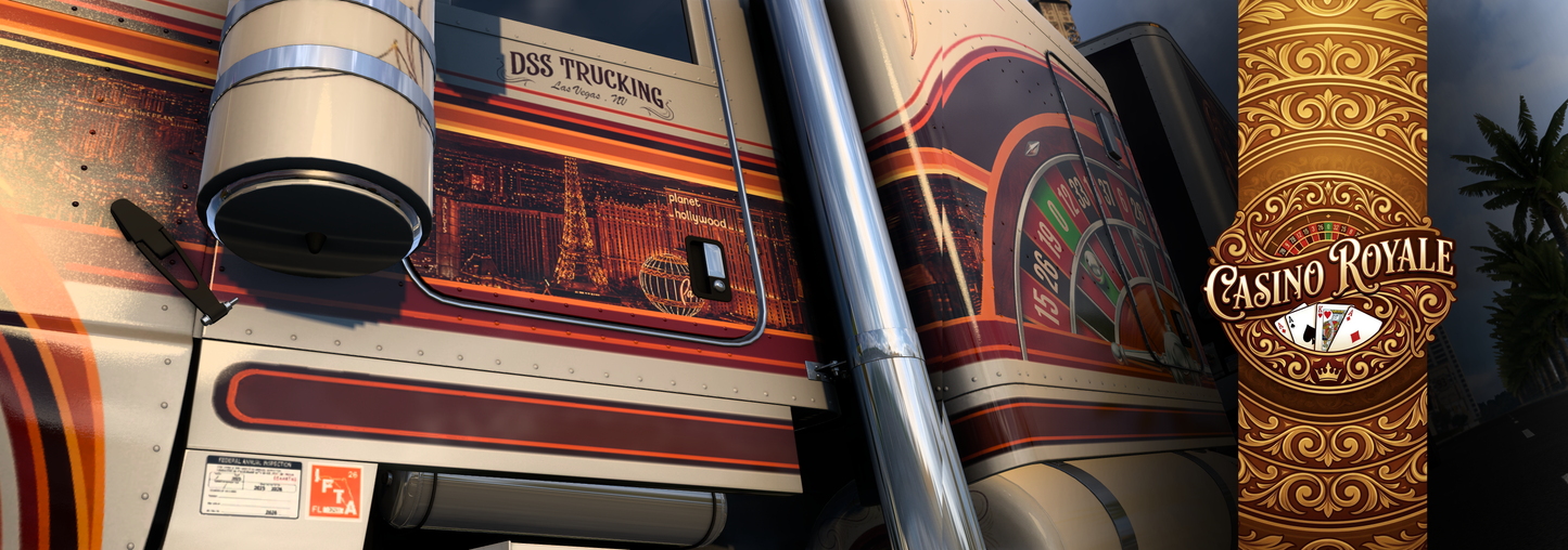 Casino Royale | Vintage Vegas Skin MOD for SCS 389 Pete & Ruda Glider ( TRUCK NOT INCLUDED)